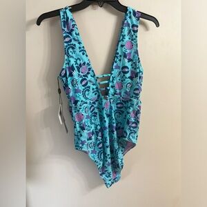 Nanette Lepore Priya Plunge One-Piece Swimsuit